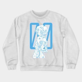 Rei Ayanami Continuous Line Artwork Crewneck Sweatshirt